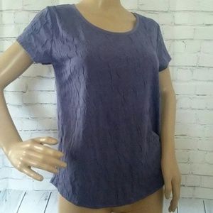 NWT Simply Vera Purple Floral Short Sleeve T Shirt